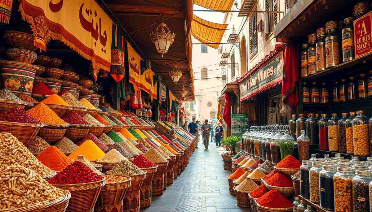 تجربة شراء التوابل الملونة في سوق دبي