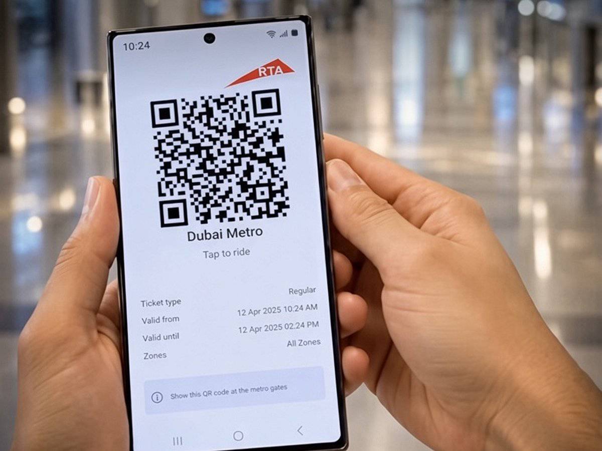 Dubai's RTA launches QR code tickets for Metro, Tram and buses
